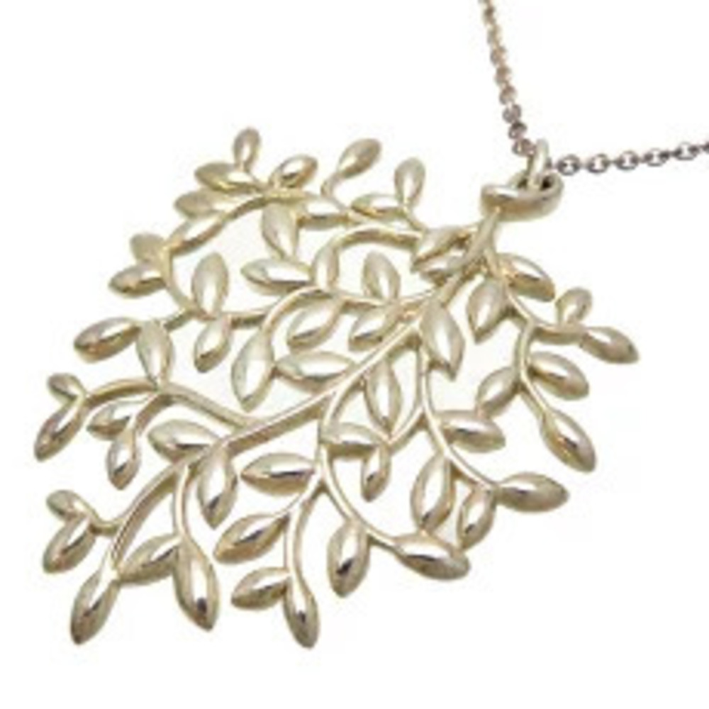 Tiffany Co Olive Leaf Necklace Sterling Silver
